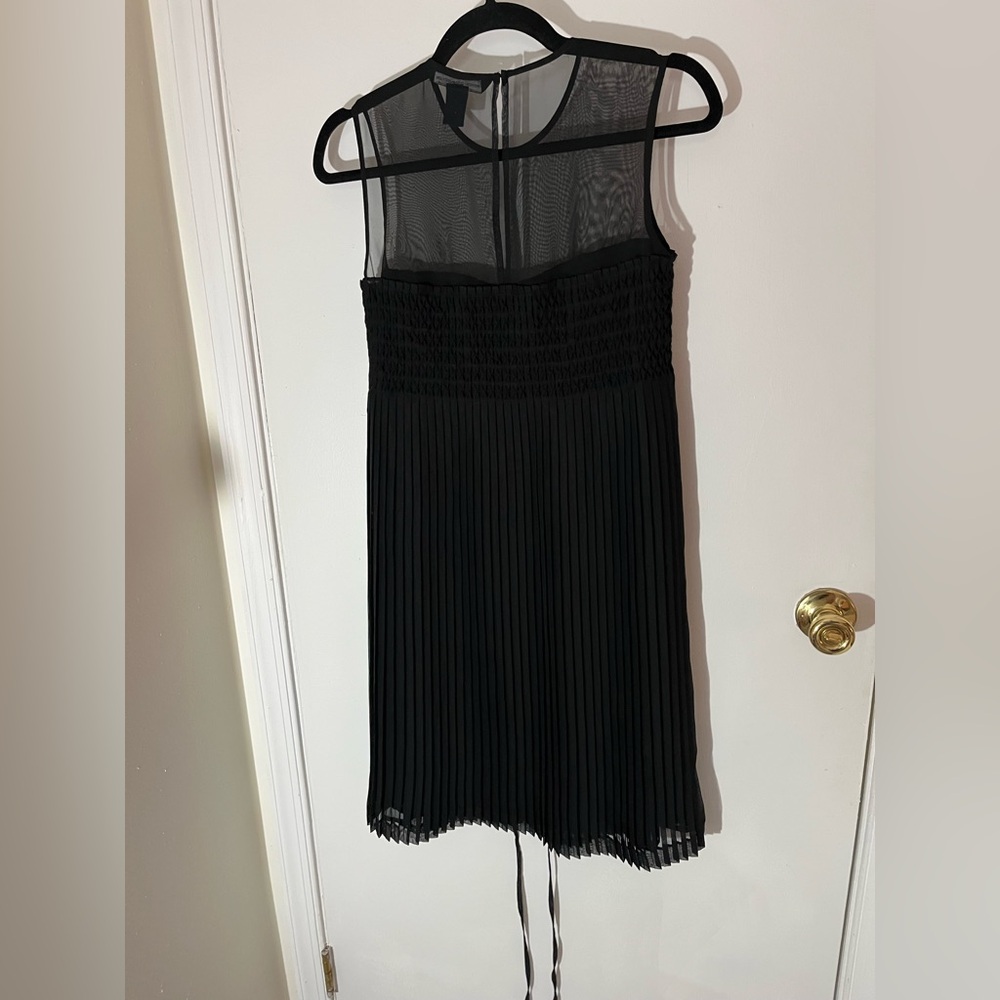 French Connection Black Sheer Top Mini Dress - Picture 7 of 9